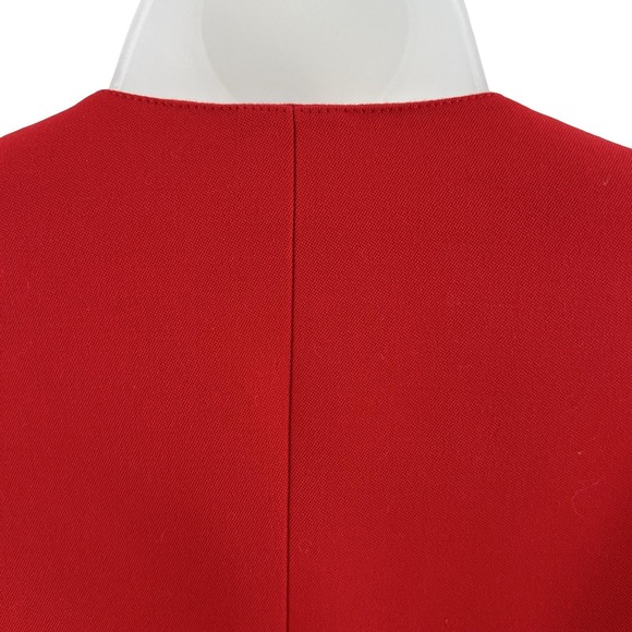 Vintage Valentino Boutique Skirt Suit Womens 4 Red‎ Made in Italy Two Piece 90s - Picture 11 of 16